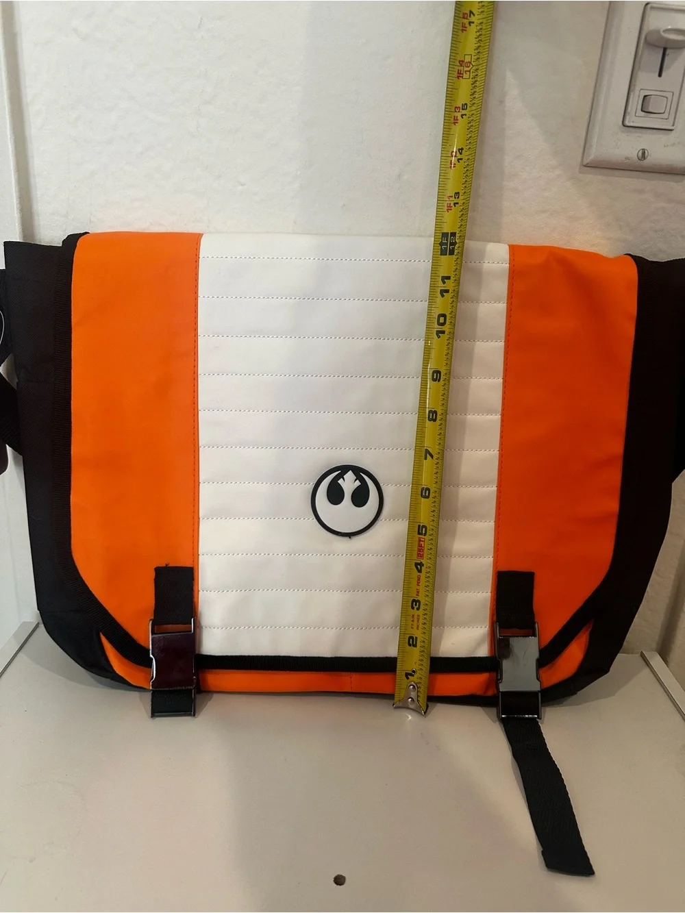 Star Wars Orange White and Black Rebel Messenger Bag NWT
